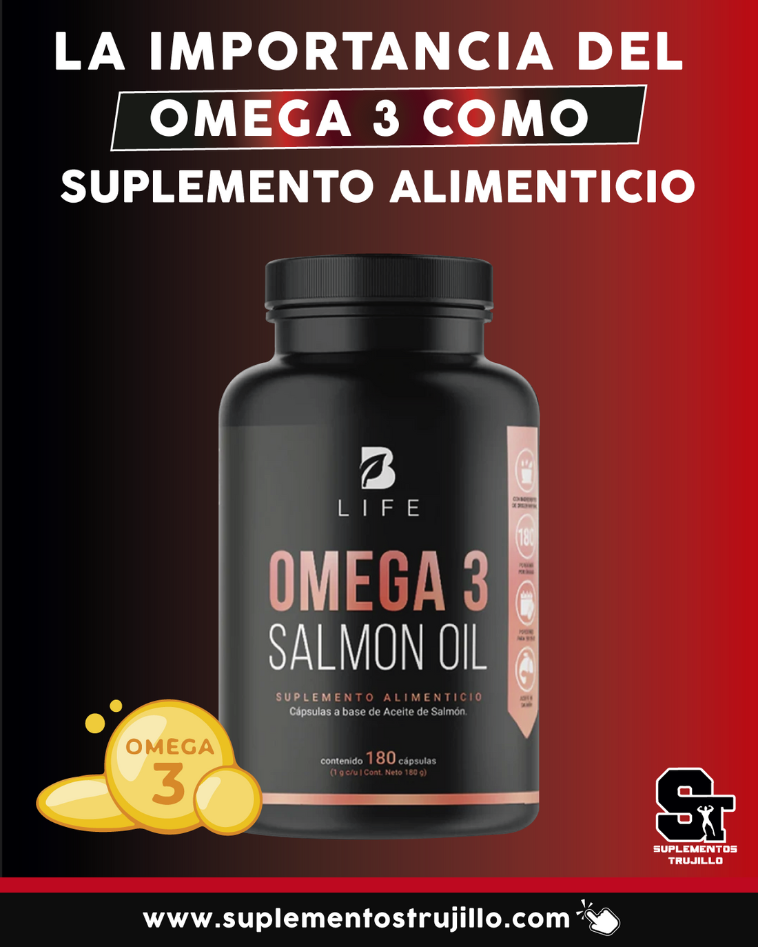 La importancia del omega 3 como Suplemento Alimenticio