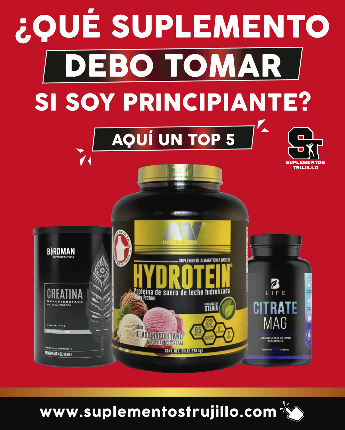 ¿Qué suplemento debo tomar si soy principiante?