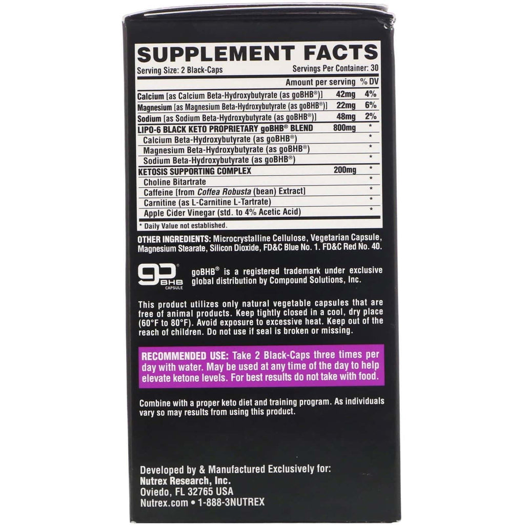 LIPO 6 BLACK KETO NUTREX