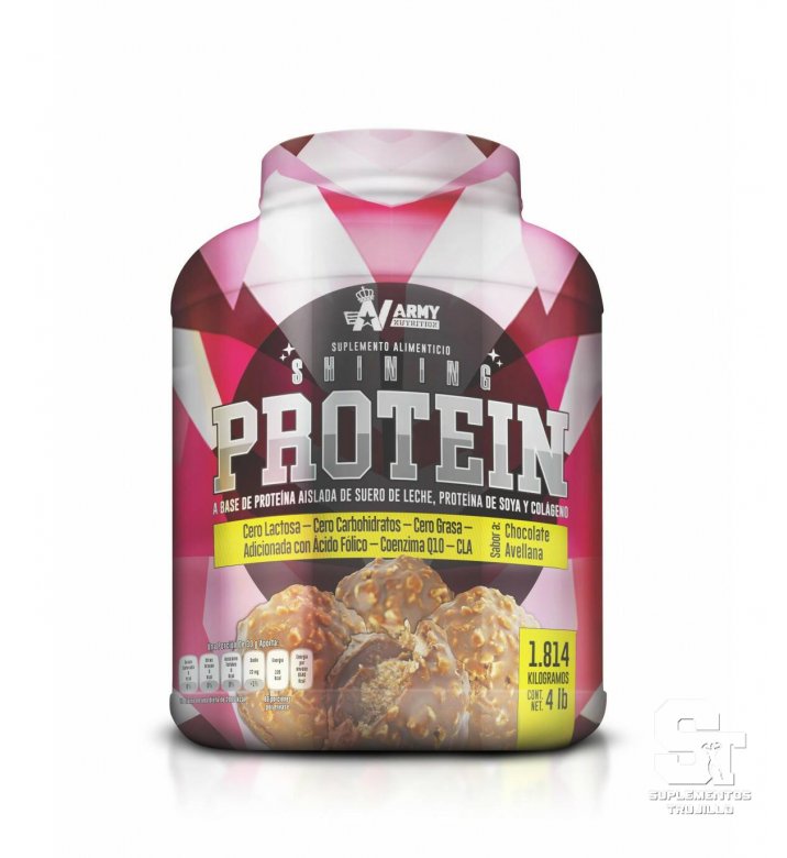 SHINING PROTEIN 4 LB ARMY NUTRITION Shining Proteina De Soya Y Colageno 1.8kg