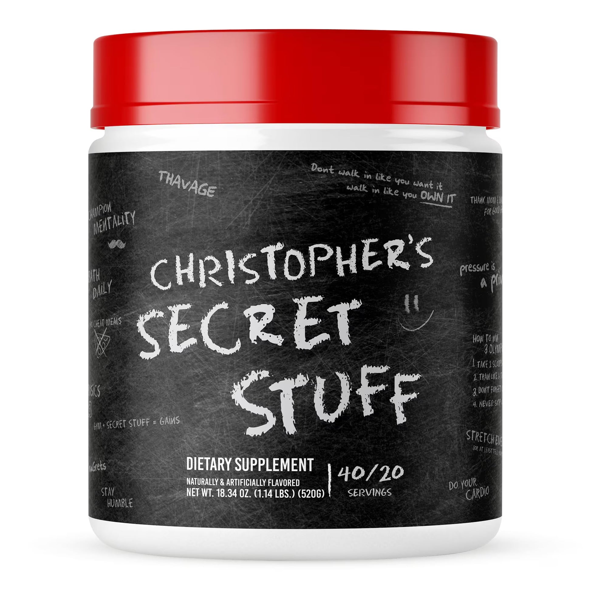 PRE WORKOUT SECRET STUFF CBUM 40 SERVICIOS