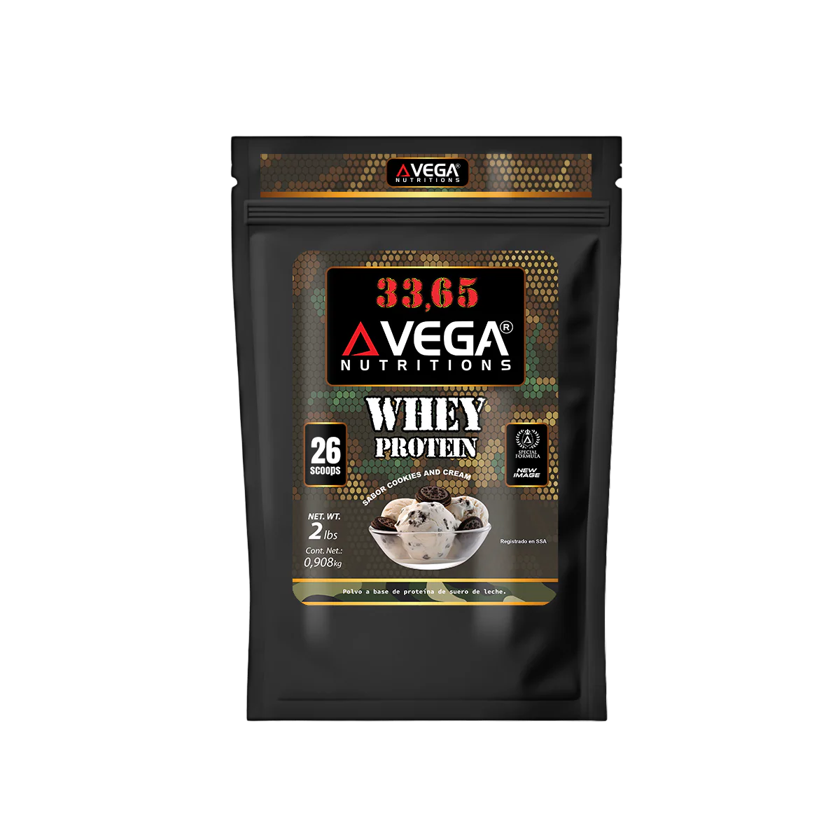 33,65 VEGA NUTRITIONS WHEY PROTEIN 2LBS
