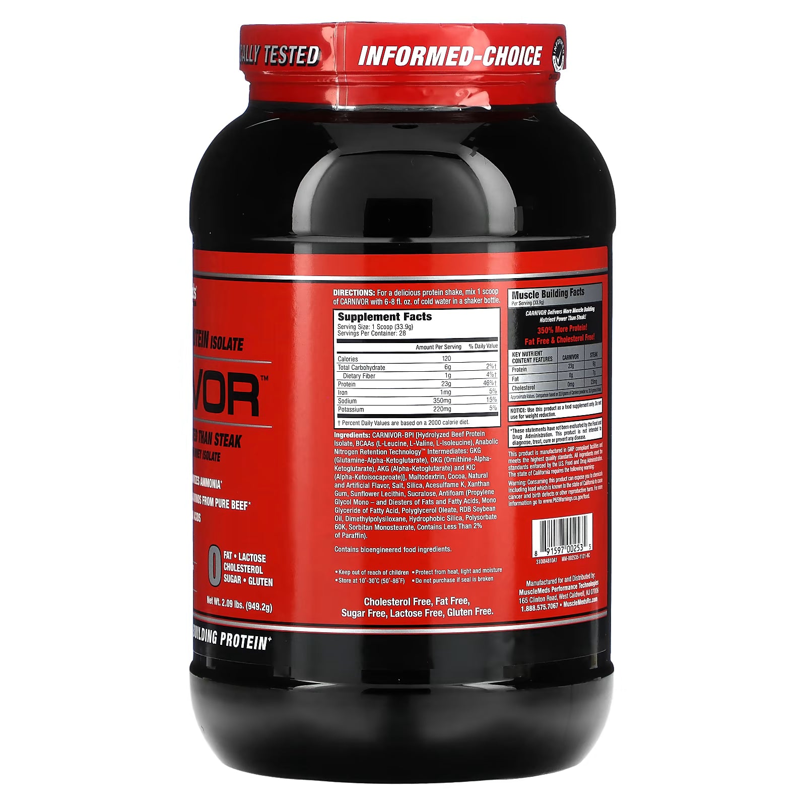CARNIVOR MUSCLEMEDS 2 LBS