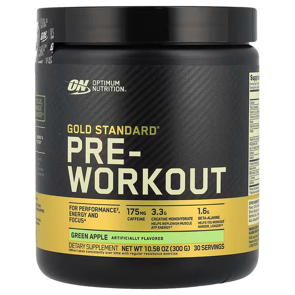 PRE-WORKOUT ON 30 SERVICIOS Optimum Nutrition, Gold Standard Preentrenamiento