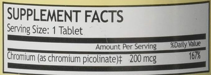 CHROMIUM PICOLINATE WINDMILL 60 TABLETAS