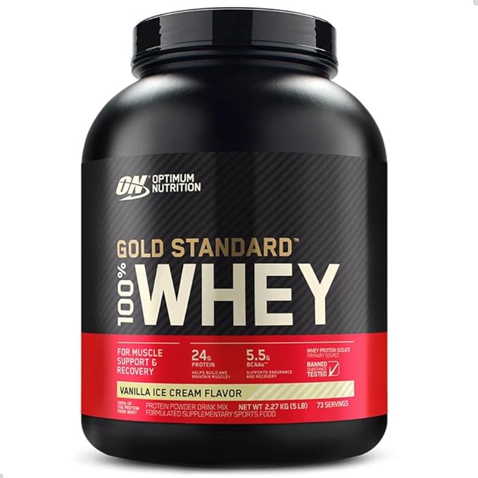 GOLD STANDARD 100% WHEY 5 LB Optimum Nutrition Gold Standard 100% Whey Proteína en Polvo