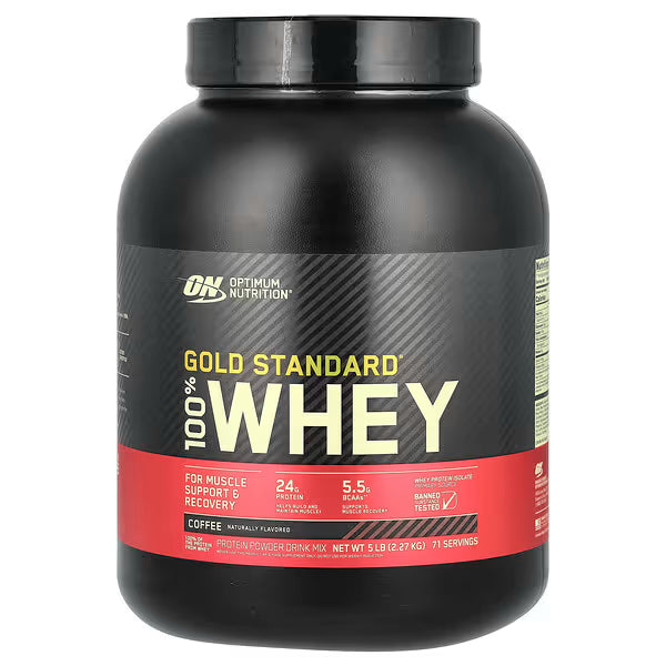 GOLD STANDARD 100% WHEY 5 LB Optimum Nutrition Gold Standard 100% Whey Proteína en Polvo