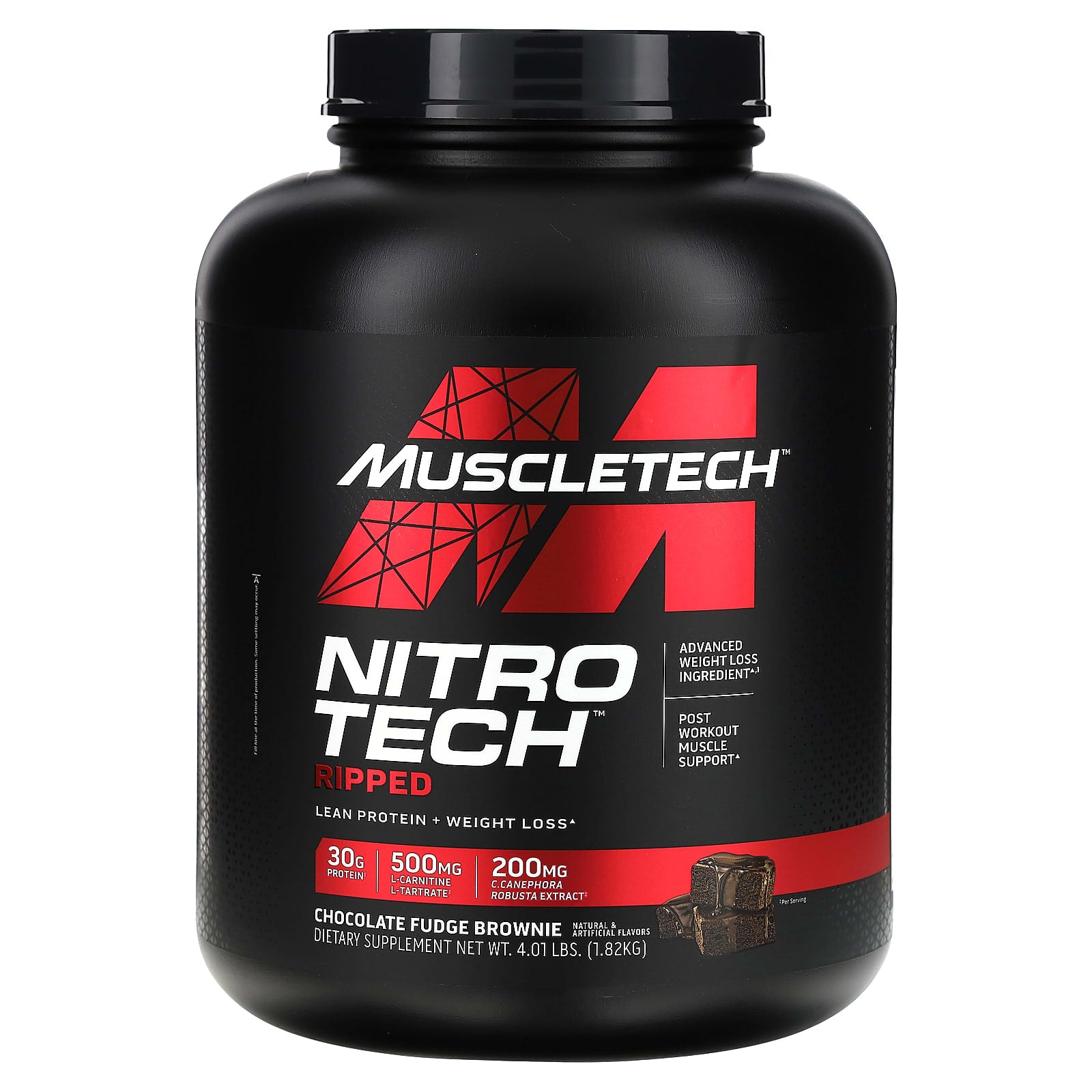 NITRO TECH RIPPED 4 LB MuscleTech Proteína superior y fórmula para la pérdida de peso
