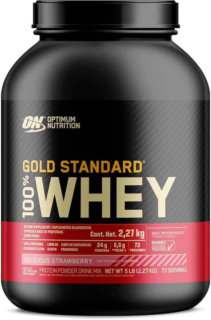 GOLD STANDARD 100% WHEY 5 LB Optimum Nutrition Gold Standard 100% Whey Proteína en Polvo