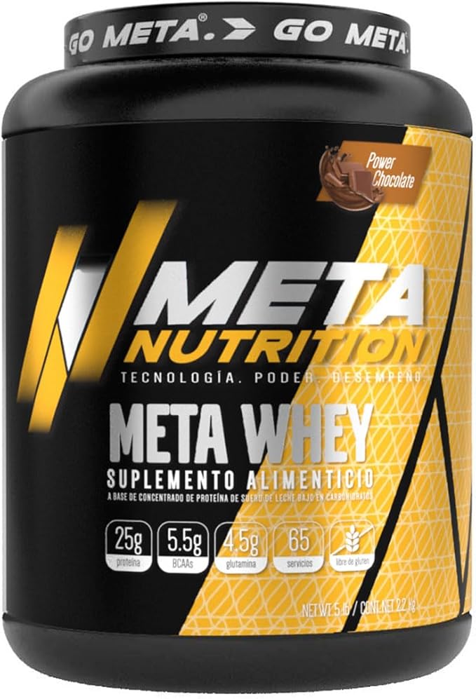 WHEY PROTEIN META NUTRITION 5 LBS Suplemento Alimenticio de Rápida Absorción