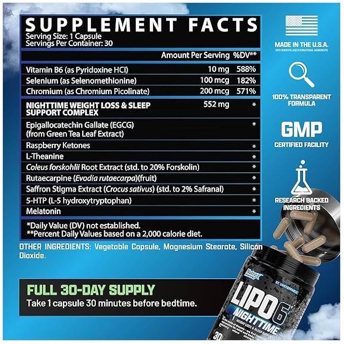 LIPO 6 NIGHTTIME NUTREX