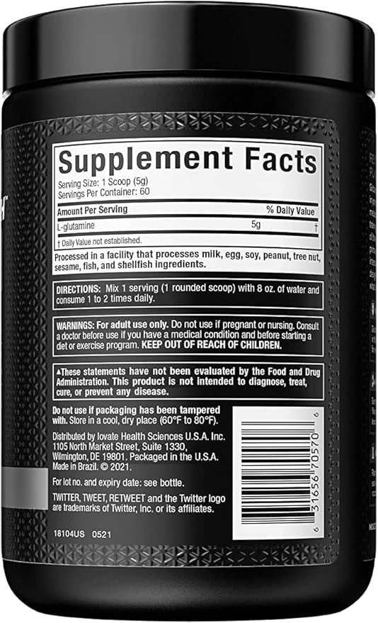 PLATINUM 100% GLUTAMINE 60 SERVICIOS