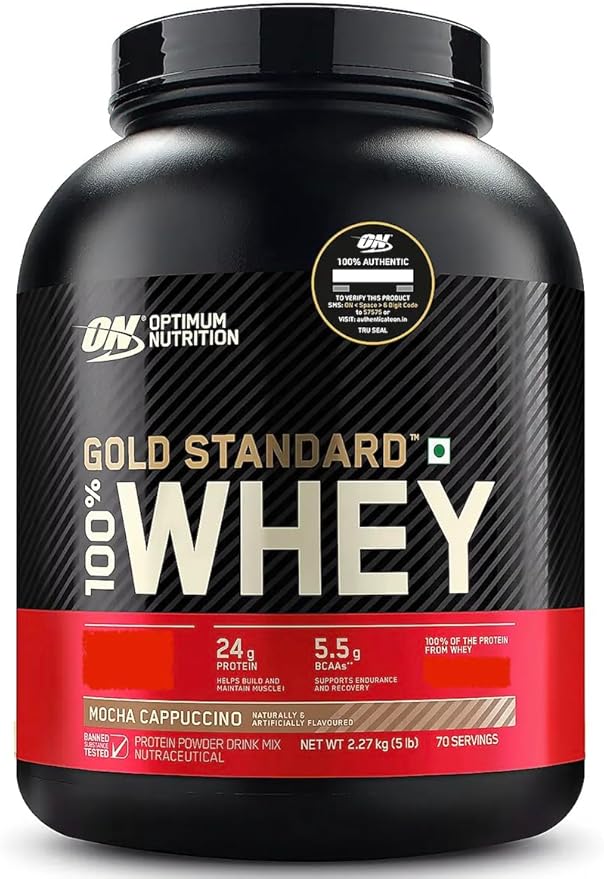 GOLD STANDARD 100% WHEY 5 LB Optimum Nutrition Gold Standard 100% Whey Proteína en Polvo