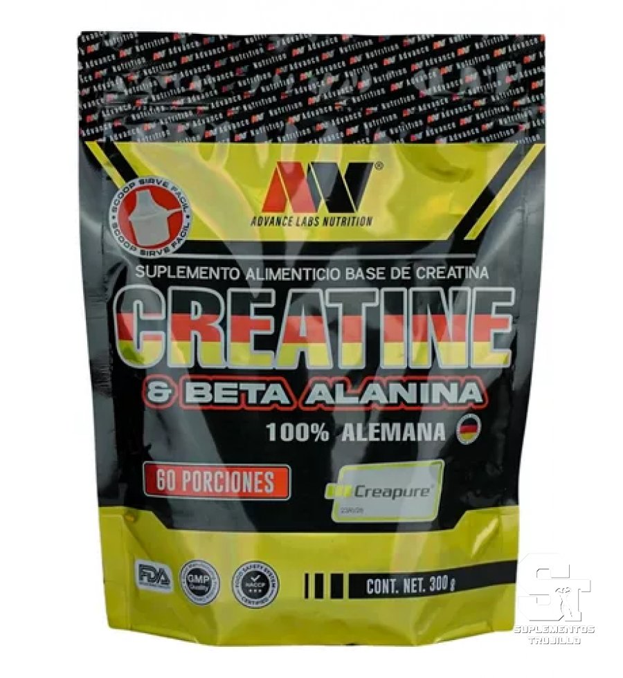 CREATINA & BETA ALANINA CREAPURE | ADVANCE NUTRITION | 60 PORCIONES