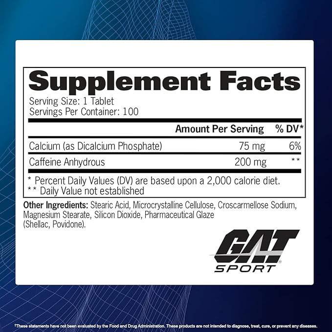 CAFFEINE GAT SPORT 100 CÁPSULAS