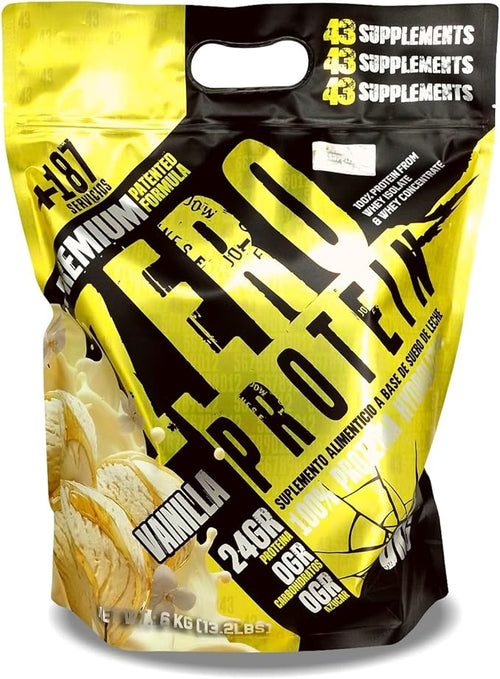 43 ZERO 13LB (6 KG) Proteína Zero Hidrolizada 6 Kg Cero Azúcar Cero Carbohidratos