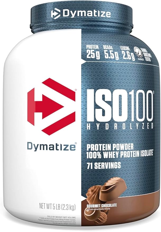 ISO 100 HYDROLYZED 5 LBS Proteína en polvo hidrolizada, Isolate Hidrolizado Dymatize 2.3 kg
