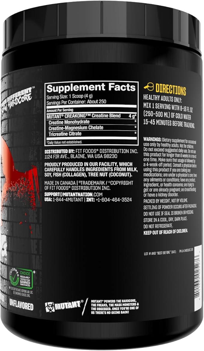 Creatina Mutant Creakong 1 kilo