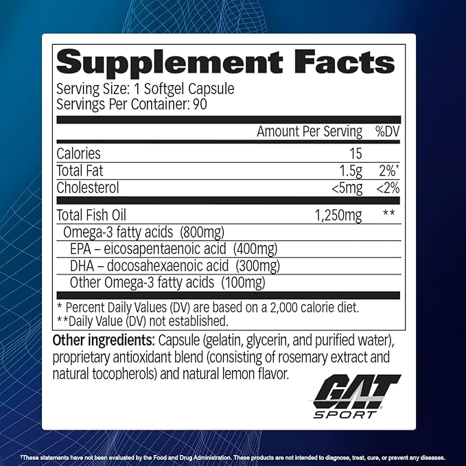 OMEGA 3 GAT SPORT 90 TABLETAS
