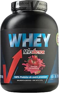 WHEY 5 LB MYO VECTOR MYO-VECTOR Myo Vector Whey, 100% Suero de leche, Mezcla de proteínas, Baja en carbohidratos, 5 Lbs