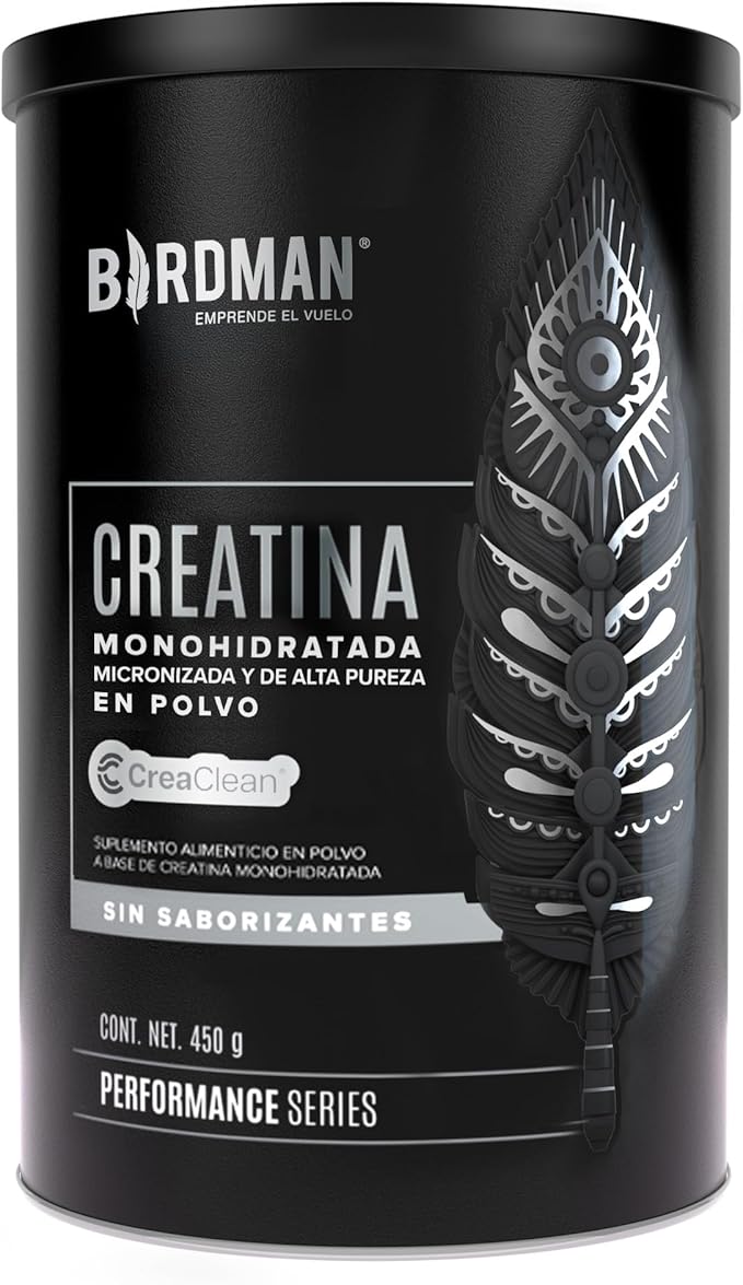 CREATINA BIRDMAN MONOHIDRATADA 90 SERVICIOS 450G - En Polvo de Alta Pureza 90 servicios 450g Sabor Natural
