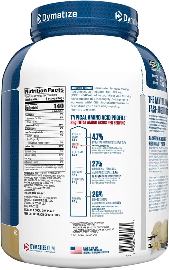 ELITE 100% WHEY DYMATIZE 5 LB