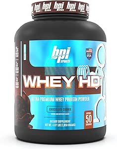 WHEY PROTEIN HD BPI 5 LBS Premium Protein Powder 50 Servicios