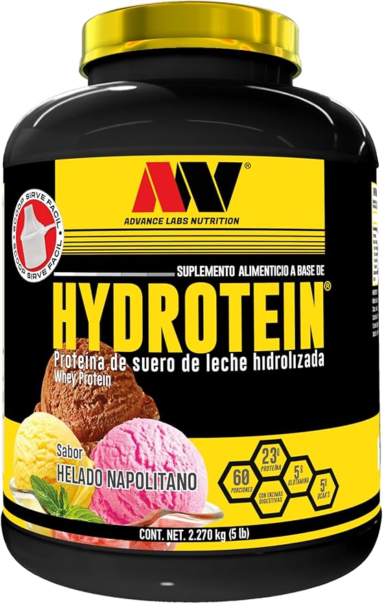 HYDROTEIN PROTEIN ADVANCE NUTRITION 5 LB Protein Suero De Leche 65 Servicios