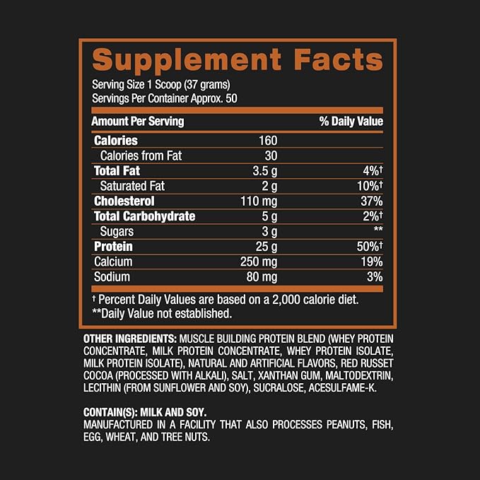 WHEY PROTEIN HD BPI 5 LBS Premium Protein Powder 50 Servicios