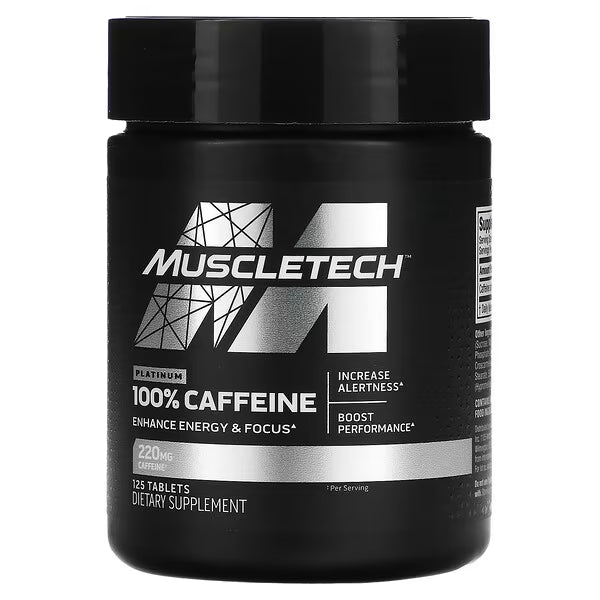PLATINUM 100% CAFFEINE 125 TABLETAS