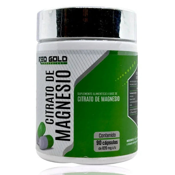 CITRATO DE MAGNESIO RED GOLD 90 CÁPSULAS
