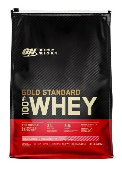 GOLD STANDARD 100% WHEY 10 LB Proteína de suero de leche en polvo Optimum Nutrition