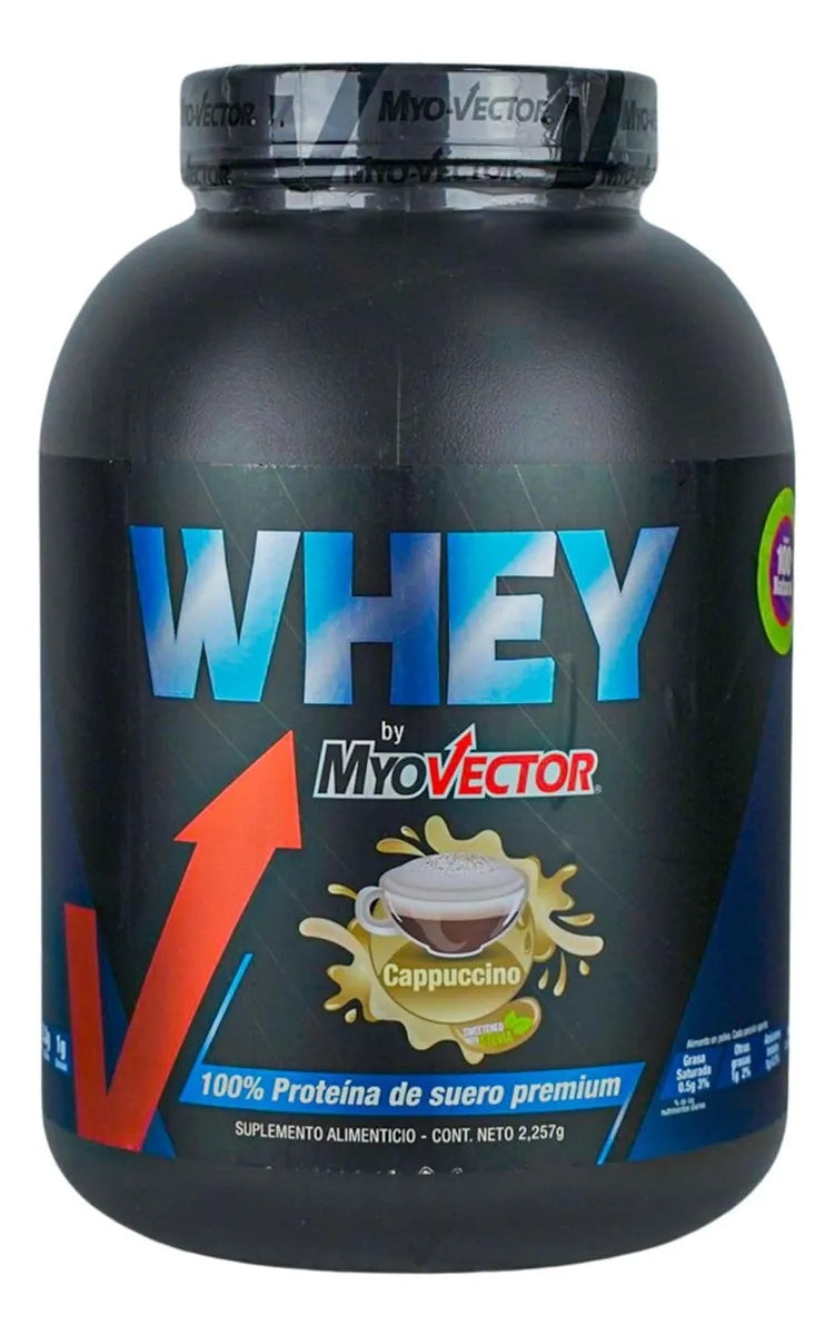 WHEY 5 LB MYO VECTOR MYO-VECTOR Myo Vector Whey, 100% Suero de leche, Mezcla de proteínas, Baja en carbohidratos, 5 Lbs