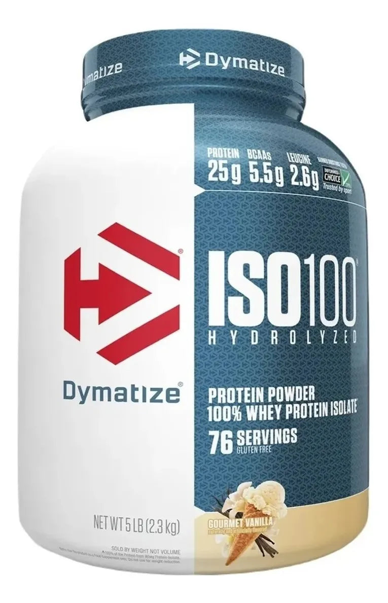 ISO 100 HYDROLYZED 5 LBS Proteína en polvo hidrolizada, Isolate Hidrolizado Dymatize 2.3 kg