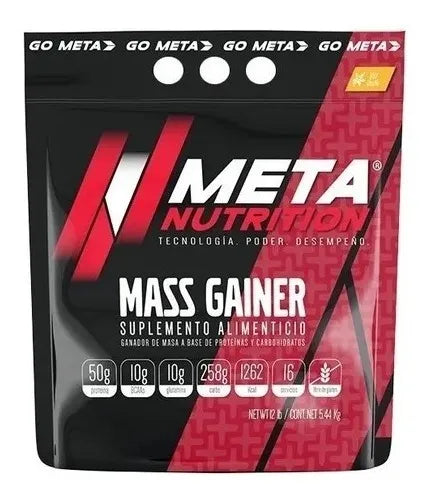 MASS GAINER META NUTRITION 12 LB Proteina Meta Nutrition Mass Gainer 12 Lbs