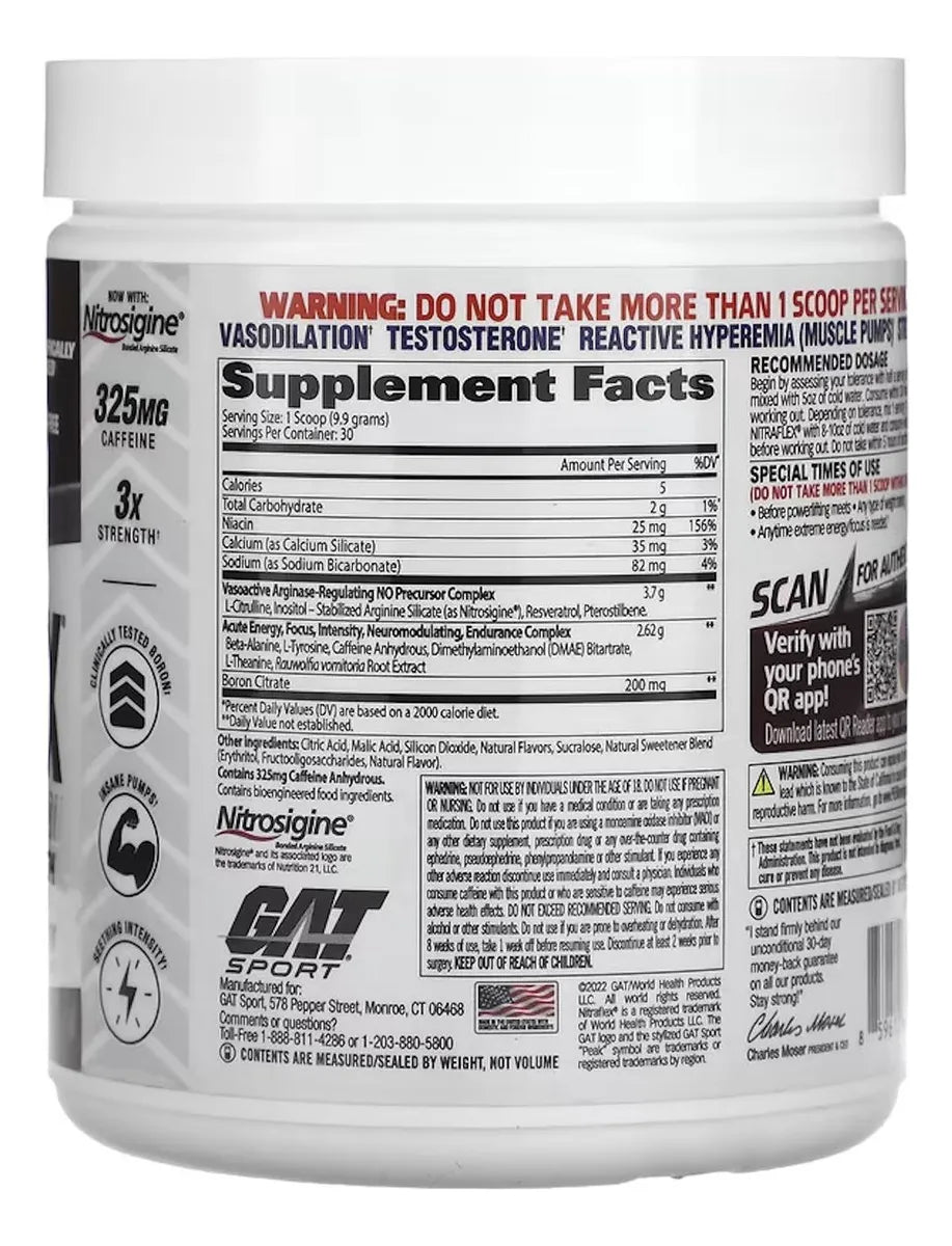 NITRAFLEX GAT SPORT 30 SERVICIOS