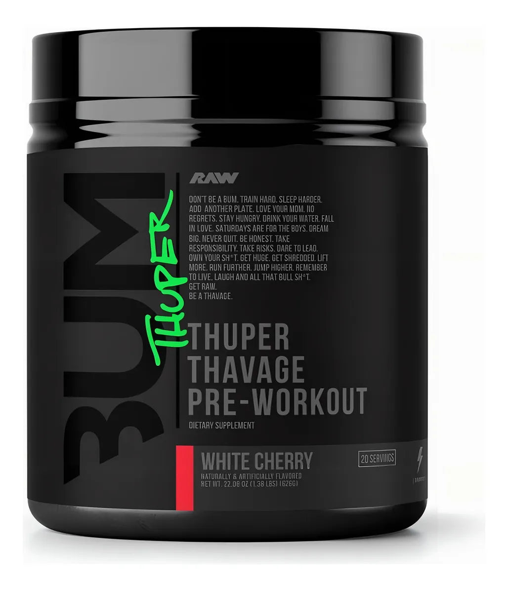 RAW THUPER THAVAGE PRE WORKOUT 20 PORCIONES