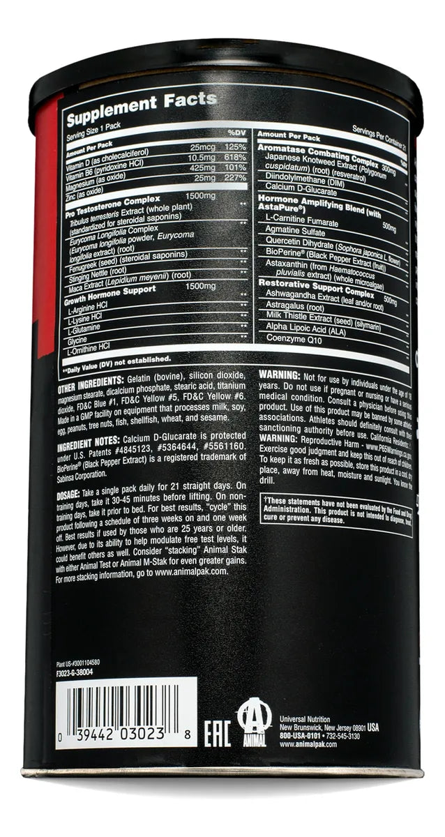 ANIMAL STAK 21 PACKS UNIVERSAL – Suplementos Trujillo