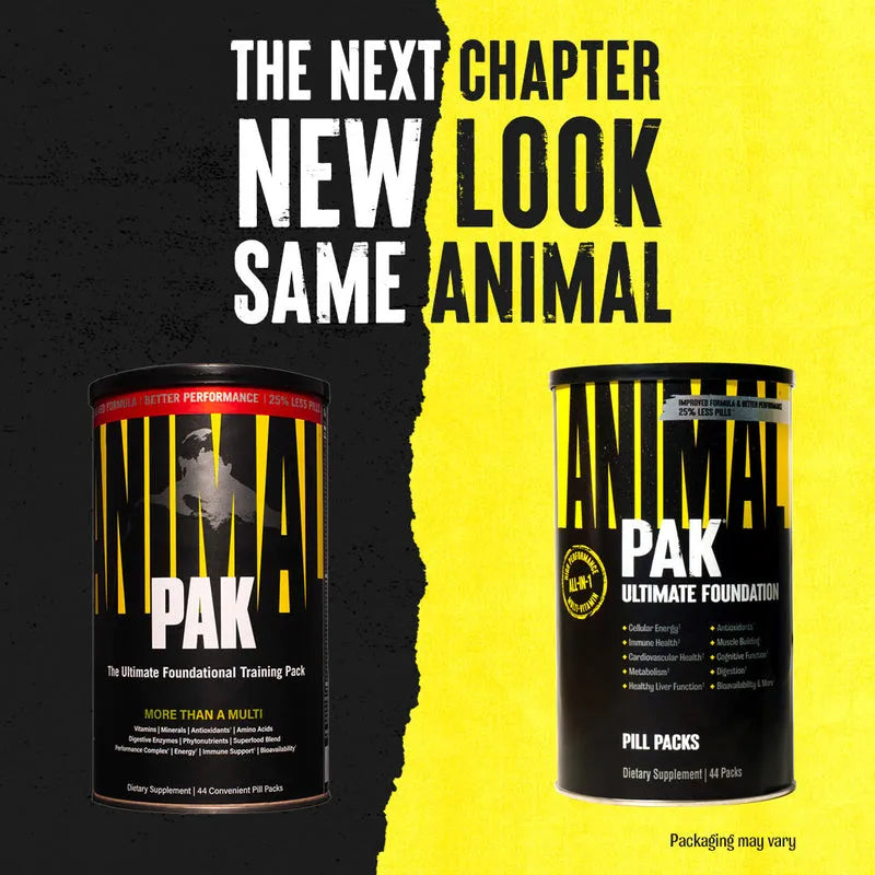 ANIMAL PAK 44 PACKS UNIVERSAL El Multivitamínico Definitivo para Atletas y Fitness
