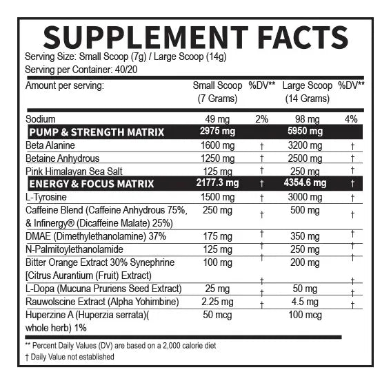 VENOM INFERNO PREWORKOUT 40 SERVICIOS DRAGON PHARMA ENERGÍA ENFOQUE Y BOMBEO MUSCULAR