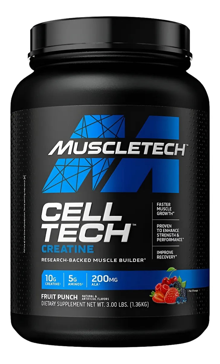 CELL TECH 3 LB Muscletech 3libras 28 Servicios Sabor Fruit Punch