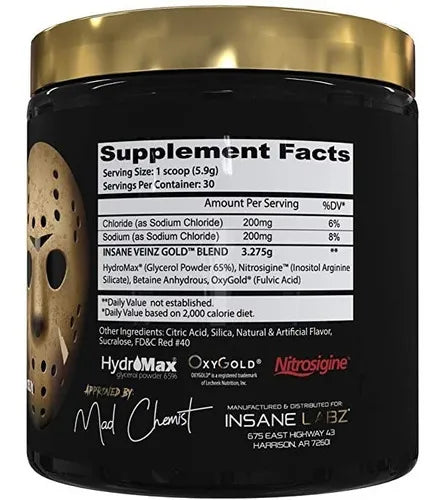 INSANE VEINZ GOLD 30 SERVICIOS