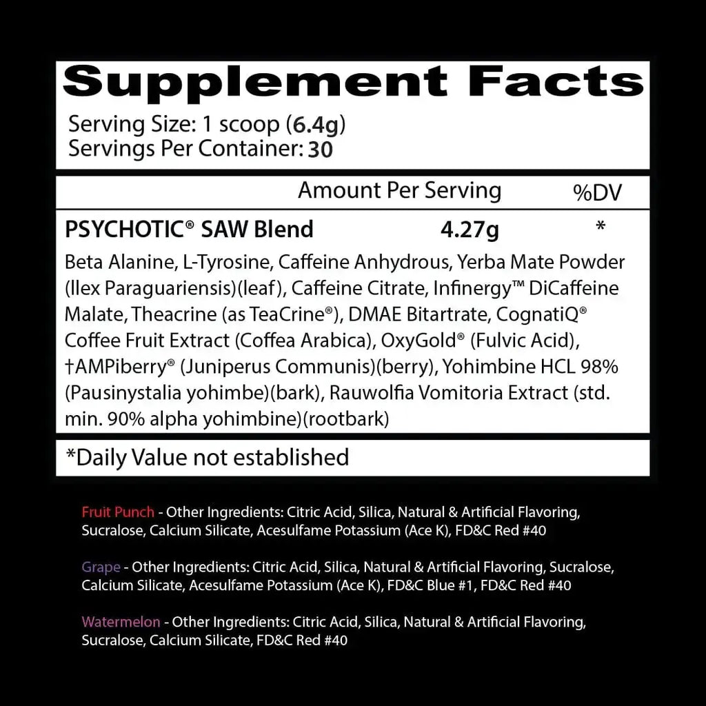 PSYCHOTIC SAW 30 SERVICIOS