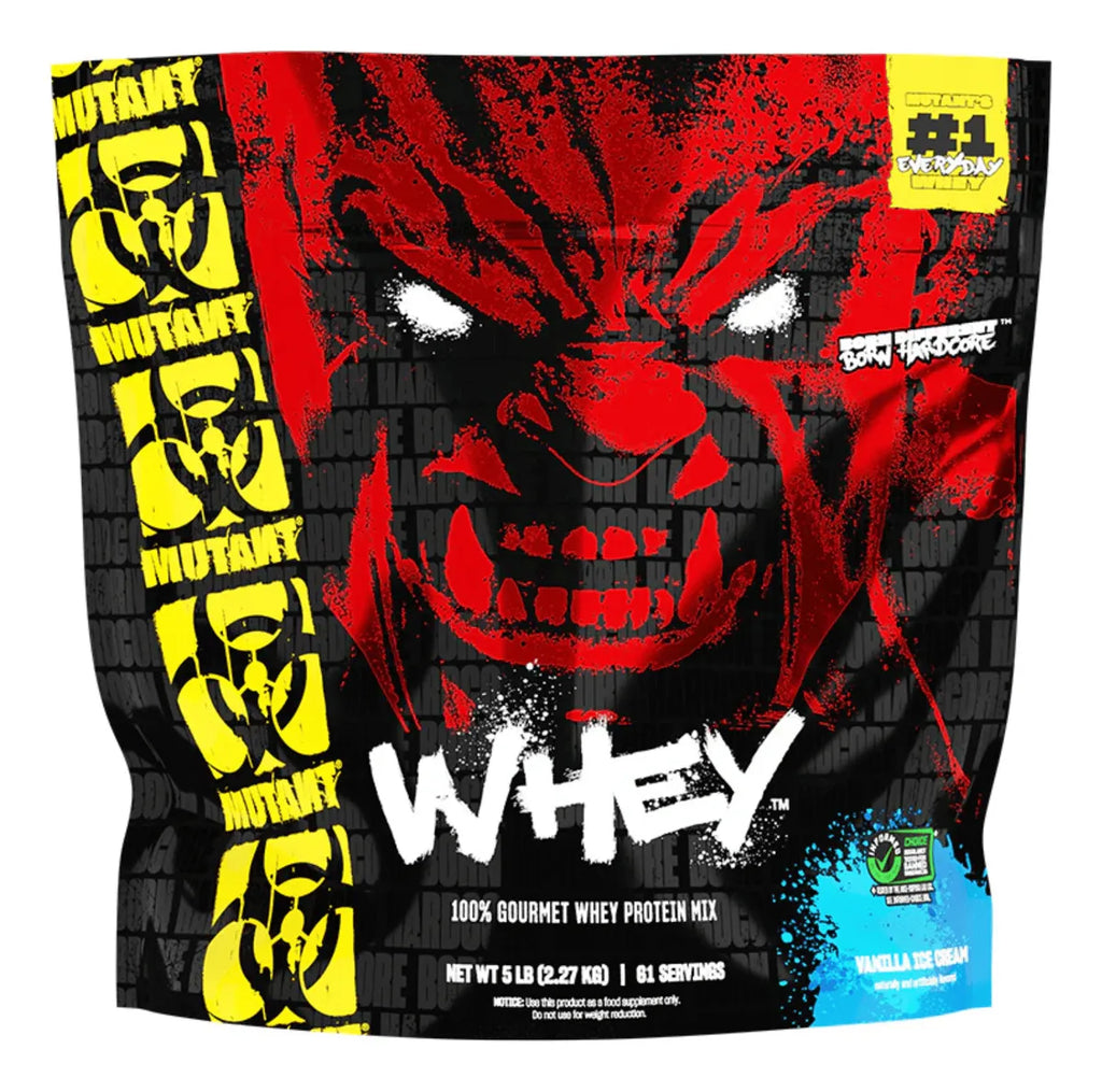 MUTANT WHEY 5 LB Proteína en Polvo de suero de leche 2.27kg para formar masa muscular