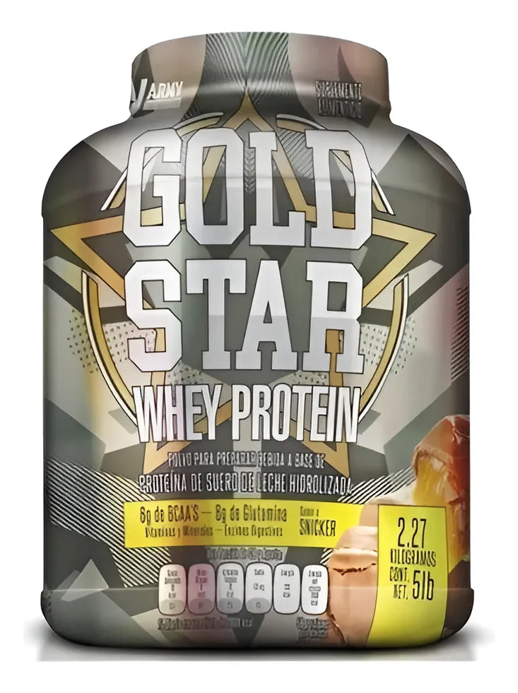 GOLD STAR WHEY 5 LB ARMY NUTRITION Proteína Hidrolizada