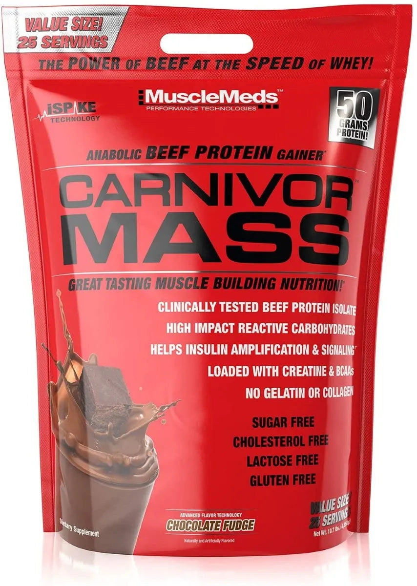 CARNIVOR MASS 10 LB Proteína en polvo a base de carne para ganar masa muscular