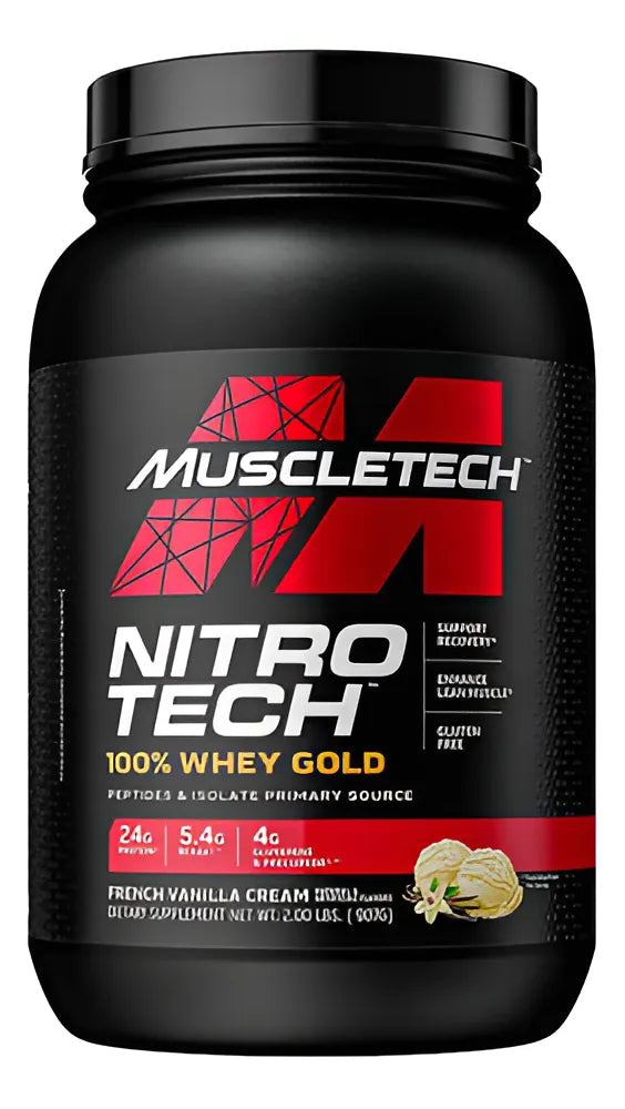 Nitro Tech 100% Whey Gold 2 Lb Muscletech Proteína