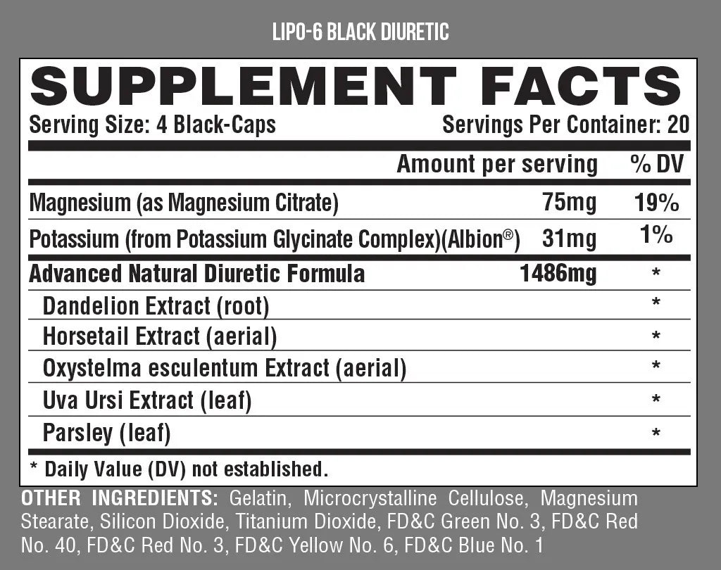 LIPO 6 DIURETIC NUTREX