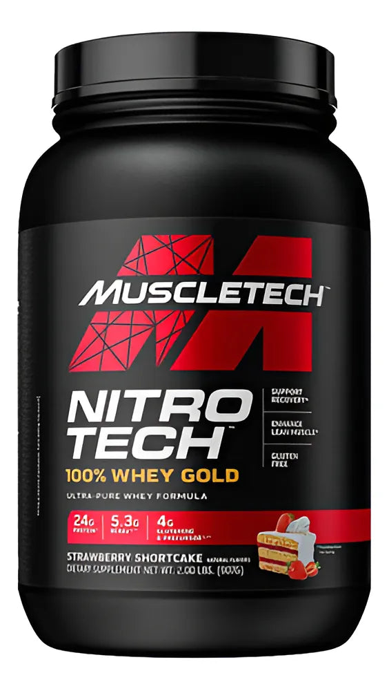 Nitro Tech 100% Whey Gold 2 Lb Muscletech Proteína