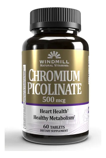 CHROMIUM PICOLINATE WINDMILL 60 TABLETAS